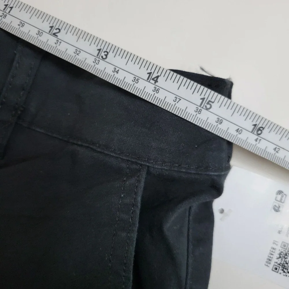 Forever 21+ Womens Black Plus Size 0X Long‎ Woven Cargo Pants With Pockets
